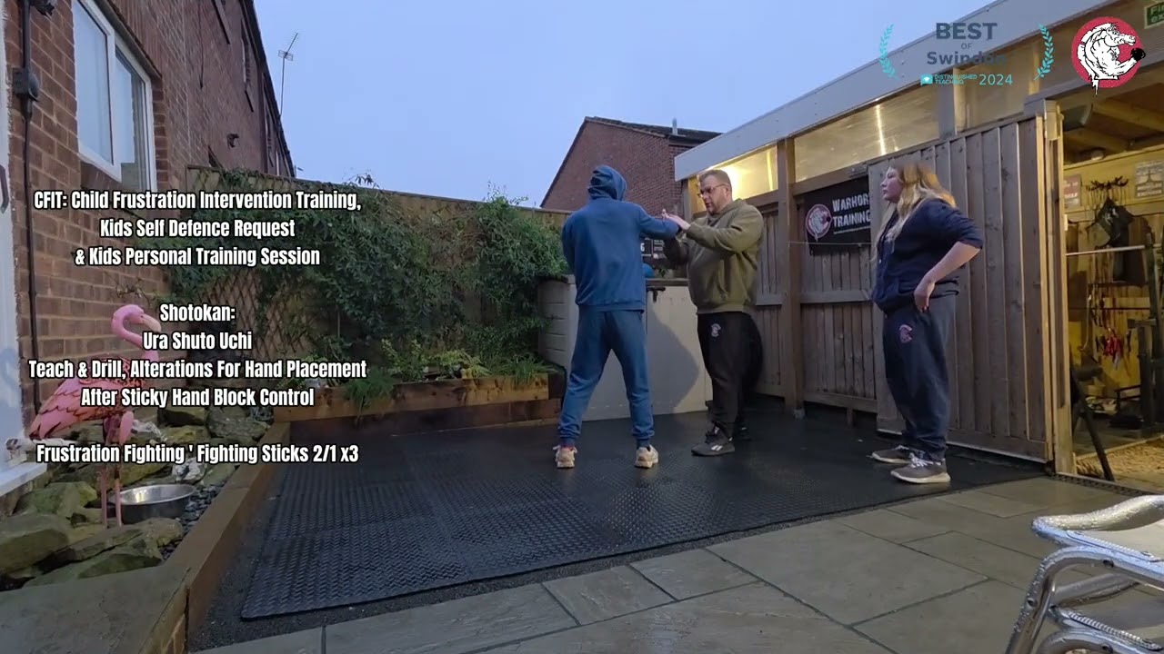 CFIT & Kids Self Defence Request Shotokan: Ura Shuto Uchi & Frustration Fighting ' Fighting Sticks