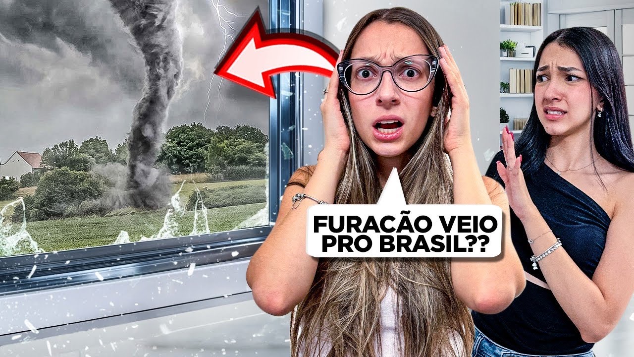 A TEMPESTADE CHEGOU NA CASA DA LULUCA QUANDO ESTÁVAMOS JOGANDO ROBLOX! SERÁ O FURACÃO MILTON ?