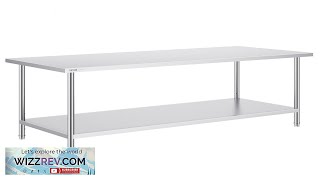 VEVOR Stainless Steel Prep Table 30 x 72 x 34 Inch 920