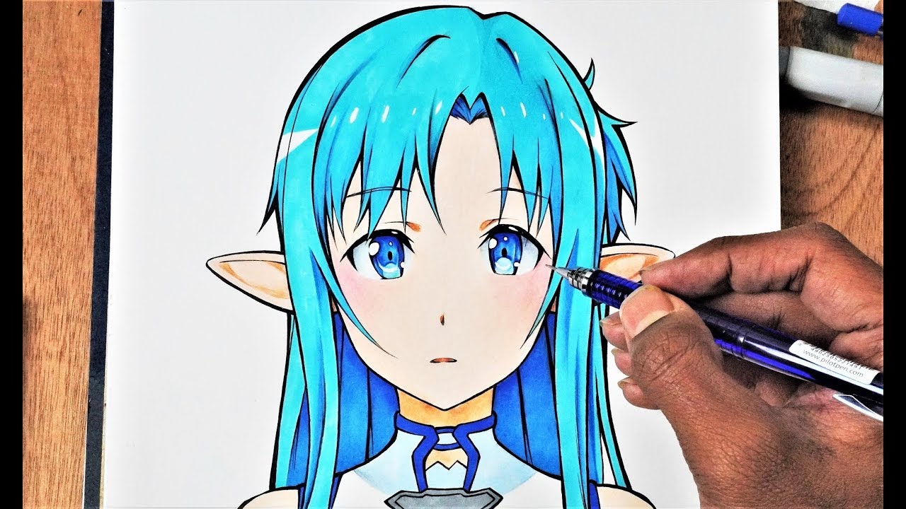 How To Draw Anime Elf Asuna Anime Drawing Tutorial For Beginners Youtube