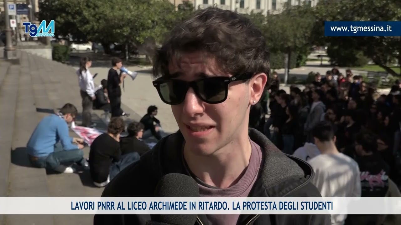 LAVORI PNRR AL LICEO ARCHIMEDE IN RITARDO. LA PROTESTA DEGLI STUDENTI