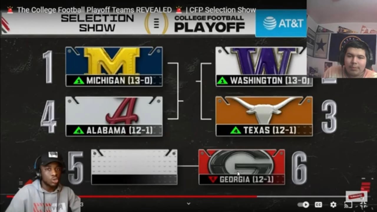 Jaywillysilly Reaction To The College Football Playoff Selection (YALL ...