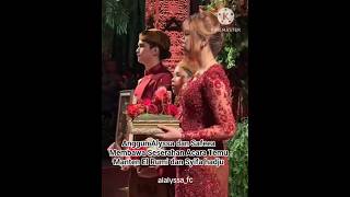 Anggun Alyssa Dan Safeea Membawa Seserahan Di Acara Pernikahan El Rumi Syifa Hadju