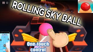 Rolling Sky Ball 🎮Gameplay 2021 (Android) | Walkthrough | Level: 3 Hoop Dream screenshot 2