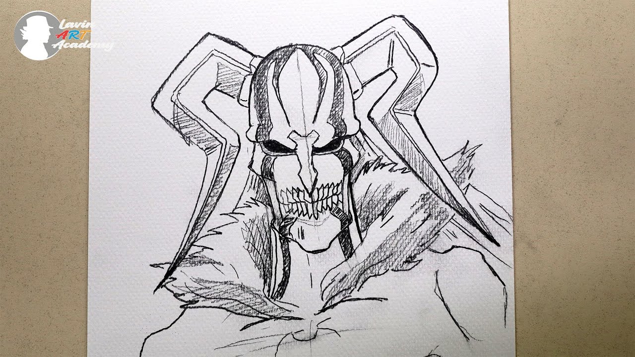 How to Draw Ichigo Vasto Lorde Hollow || Pencil Drawing