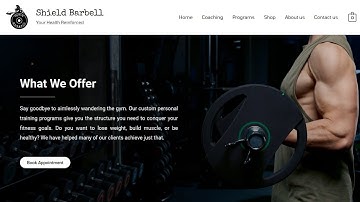 Fitness coach website design in WordPress - Personal trainer, Yoga coach, Gym instructor