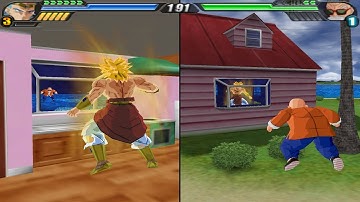 Broly enters inside Kame House and destroys it (Tenkaichi 3 glitch plus Mod)