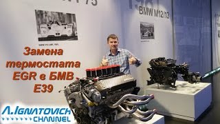 Замена термостата ЕГР в БМВ Е39 своими руками [Replacing the thermostat EGR in BMW E39]