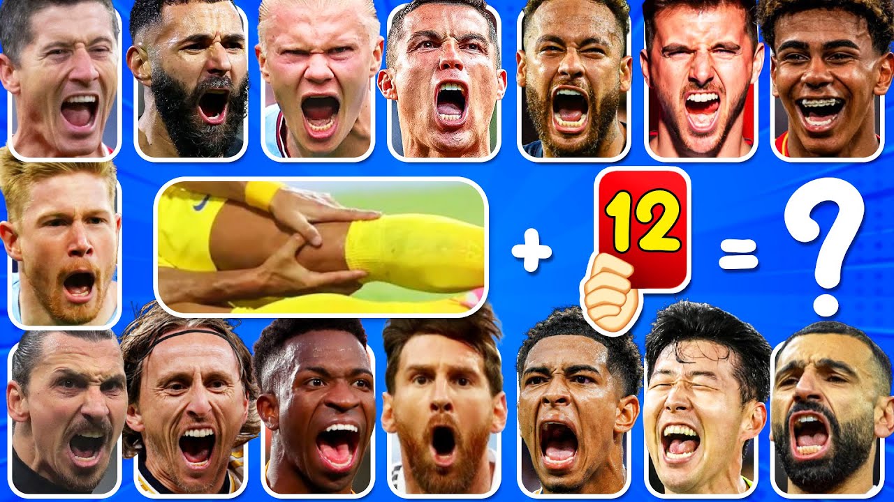 Угадайте футболиста по его травме и красной карточке №4 | Роналду, Месси, Неймар младший, Мбаппе