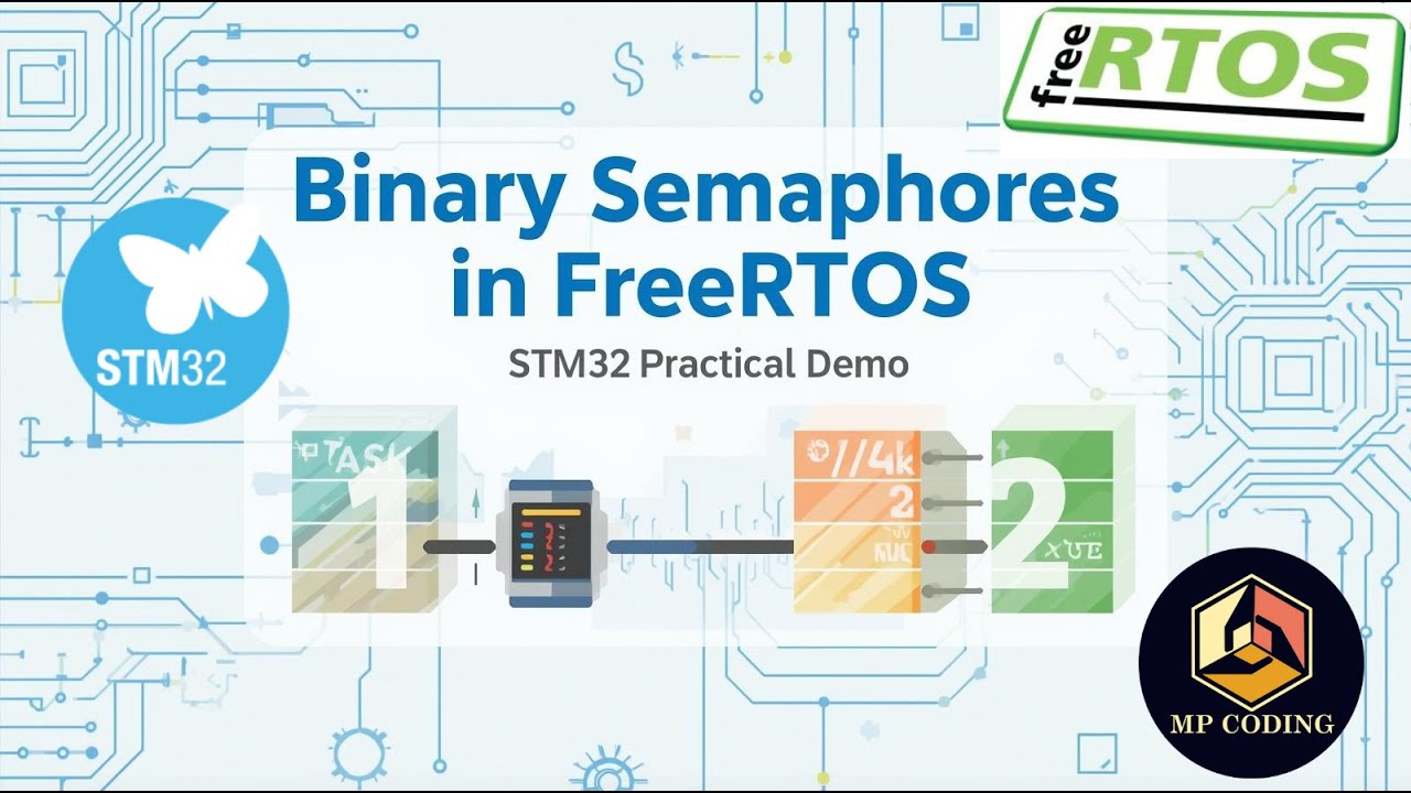 Binary Semaphores in FreeRTOS with STM32 (Synchronization Primitives #01)