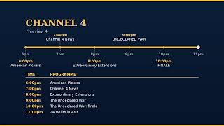 Freeview TV Guide Undeclared War Finale 9pm Clash Wed 5 Aug 2026 BBC1 ITV1 C4 Film4