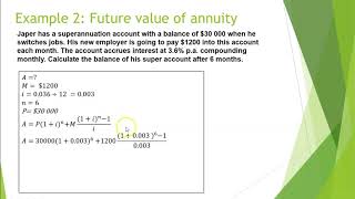 Solving problems using annuities