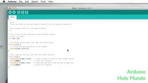 arduino blink - Hola mundo 1