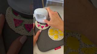 Handmade Fruit Crochet Coasters 🍓