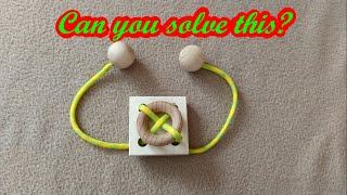 Ring rope wooden puzzle Solution Net Worth
