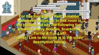 Habbo Halloween habboween 2013 Rest In Habbo Badge Walkthrough 21st October