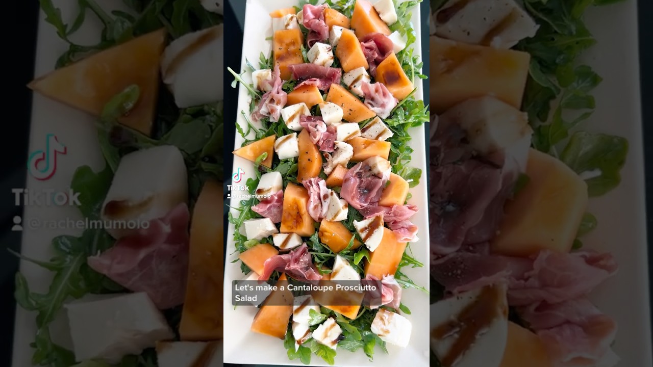 Cantaloupe Prosciutto Salad 