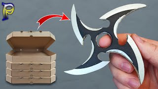 DO NOT THROW IT AWAY! How to make NARUTO SURIKEN out of paper and cardboard | DIY SHURIKEN NINJA