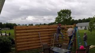 Backyard Privacy Pergola Build 2017 Filmed on a GoPro Hero 4 Silver.