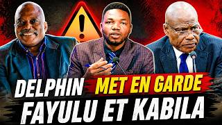 RDC : OPPOSITION UNIS ? DELPHIN KASONGO MET EN GARDE FAYULU ET KABILA !