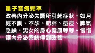 針對改善內分泌失調所引起症狀 - 如月經不調、不孕、肥胖、痘痘、脾氣急躁、男女的身心健康等等，慢慢讓內分泌系統得到改善 - 1.0版本 - 請閱讀影片使用說明 (建議使用耳機聆聽)