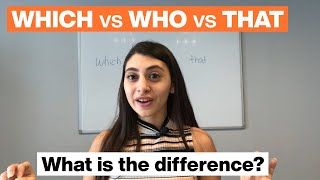 The difference between "which", "who", and "that"
