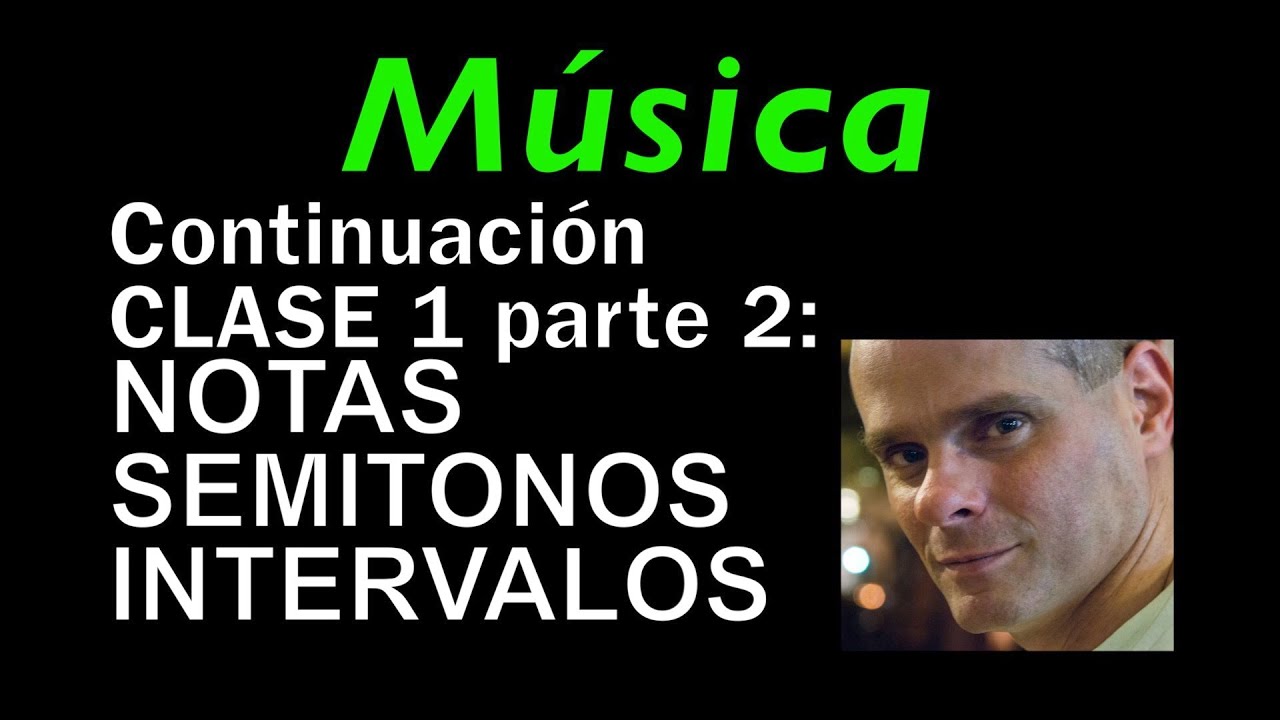 Aprender Música  CLASE 1 Parte 2  Notas semitonos intervalos