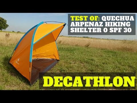 Test of: Quechua Arpenaz hiking shelter 0 SPF 30 - DECATHLON