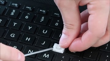 How To Fix Replace Small Keyboard Key - Toshiba Ultrabook Laptop Computer
