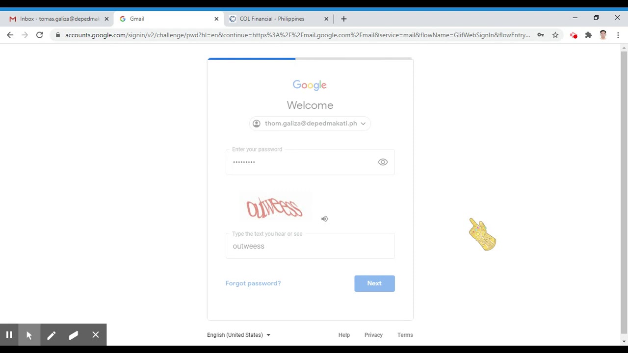 How to signin your Google Account using school's domain YouTube