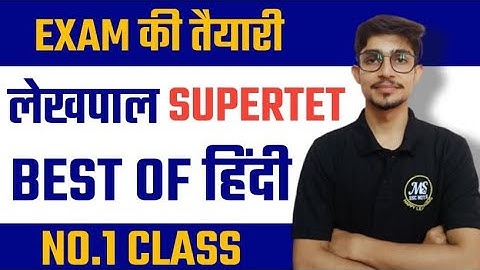 SUPER TET HINDI CLASS | SUPER TET HINDI PRACTICE SET | HINDI IMPORTANT QUESTIONS | MS SSC NOTES