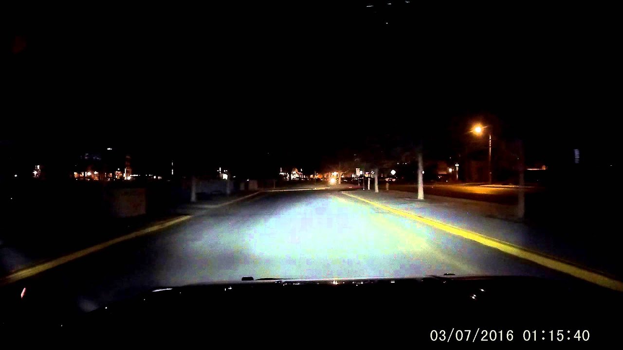 Nighttime Dashcam footage. YouTube