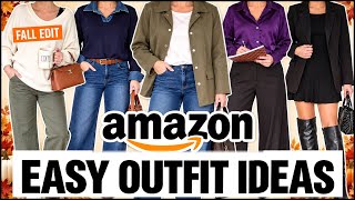 8 EASY Amazon OUTFITS You’ll Actually Wear This FALL 🍂 | Casual to Workwear to Date Night