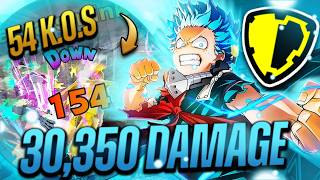 #1 Yellow Deku DROPS 54 KOs and 30,350 DAMAGE IN RANKED! THE STRONGEST HE'S EVER BEEN?!