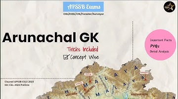 You only need this video for Arunachal GK Part-1 | APSSB Exams 2025 | CGL/CHSL/CSL | StarsApssb