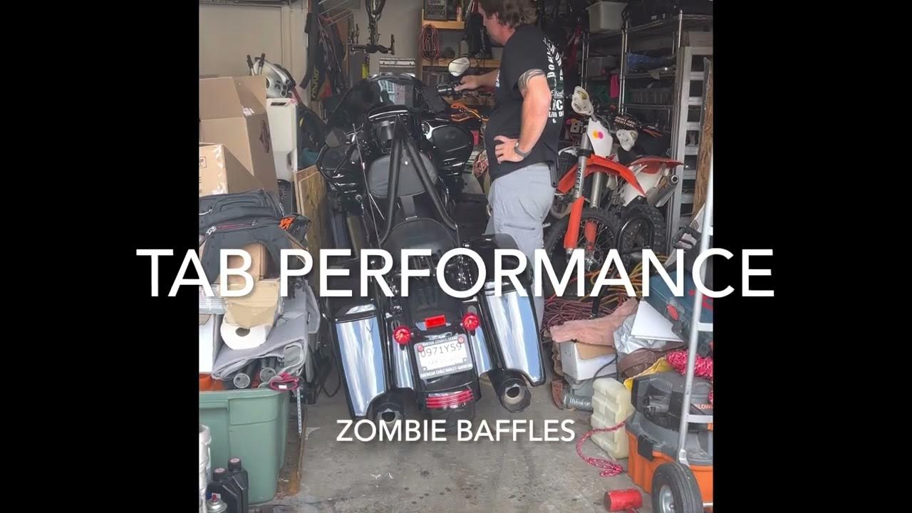 Tab Performance ZOMBIE baffles on HARLEY 131 Screaming Eagle YouTube