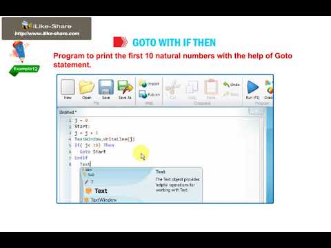 CLASS 06 chapter10 C Control Statements in Small Basic