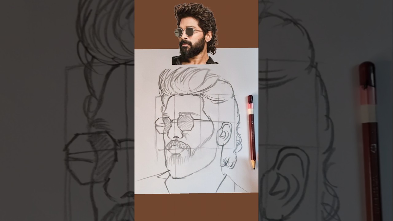 Allu Arjun Drawing 