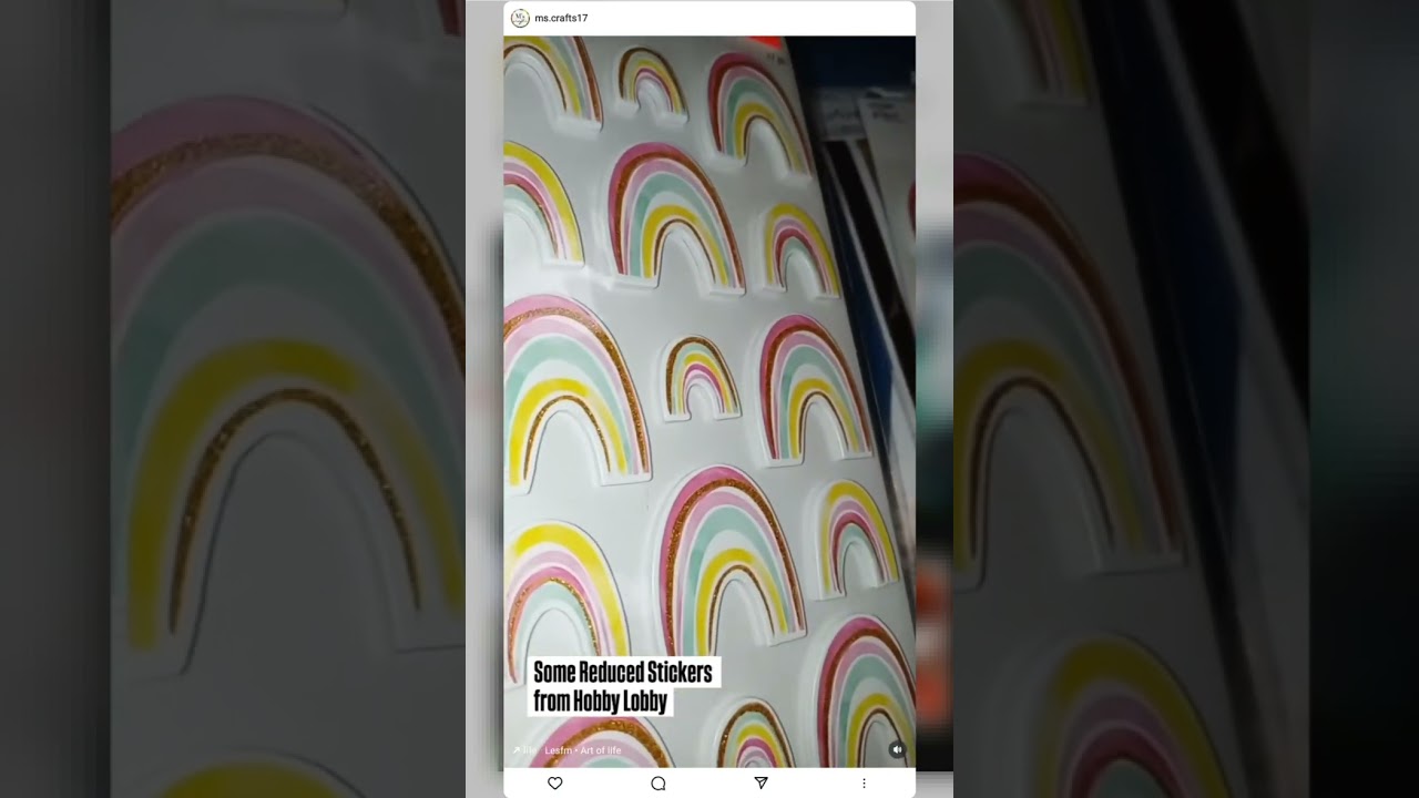 Some Reduced Priced Stickers from Hobby Lobby 💗💐🌷