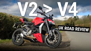 Ducati Streetfighter V2 UK road review - better than the V4!