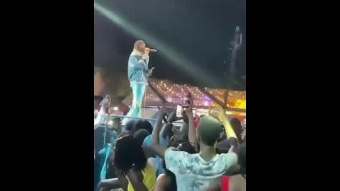 Fireboy DML makes crowd sing-along in Uganda 🇺🇬 #shorts