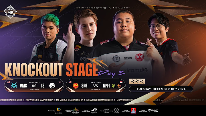 🔴 LIVE | MLBB M6 World Championship | Knockout Stage Day 3