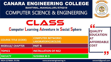 VTU COMPUTER NETWORKS LABORATORY(18CSL58)[INSTALLATION OF NS2](PART B)