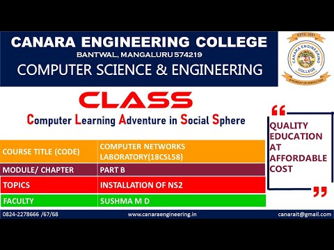 VTU COMPUTER NETWORKS LABORATORY(18CSL58)[INSTALLATION OF NS2](PART B)