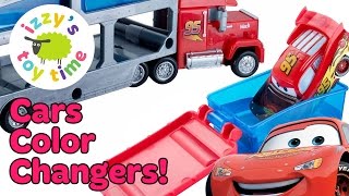 Disney Pixar Cars Toys Mack Dip And Dunk Trailer With Lightning Mcqueen Video