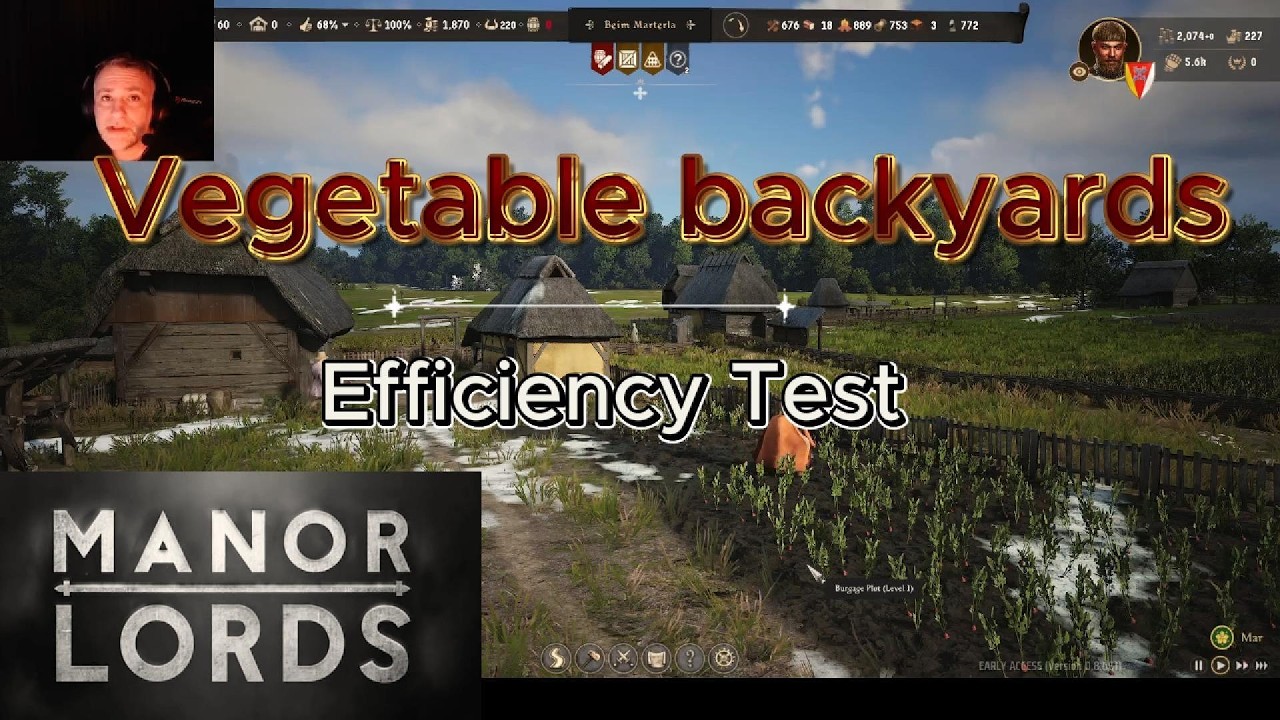 Vegetable Backyards - Efficiency Test & Pollination