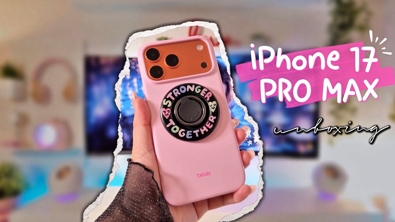 Cosmic Orange iPhone 17 Pro Max | Aesthetic Unboxing 🍊✨