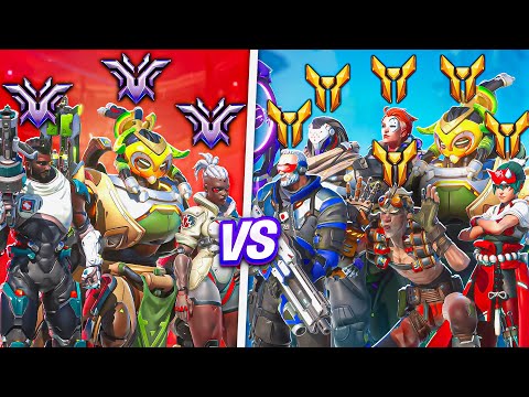 3 CHAMPIONS vs 6 GOLDS  - Who wins?! (Overwatch 2)