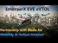 Embraer&#39;s Eve Air Mobility To Provide eVTOL Jets To Blade Air Mobility &amp; Helisul Aviation | EmbraerX