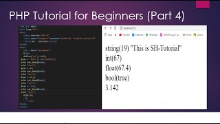 Datatypes and Constants in PHP | PHP tutorial for Beginners (Part 4)